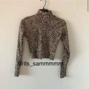 cheetah/leopard brandy daniela turtleneck